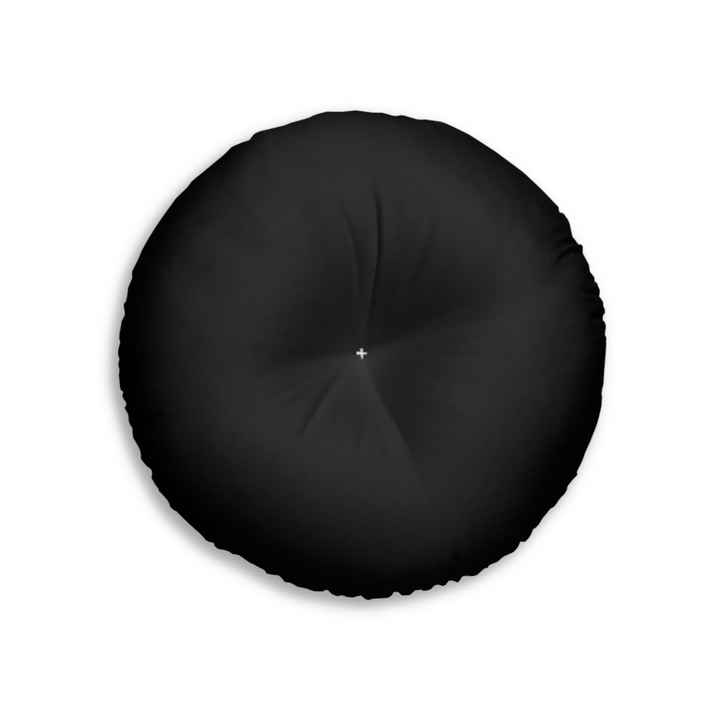 Vibrant Tufted Floor Pillow, Round Decorative Cushion for Home Decor, Cozy Lounge, Bohemian Style, Black and Green Design