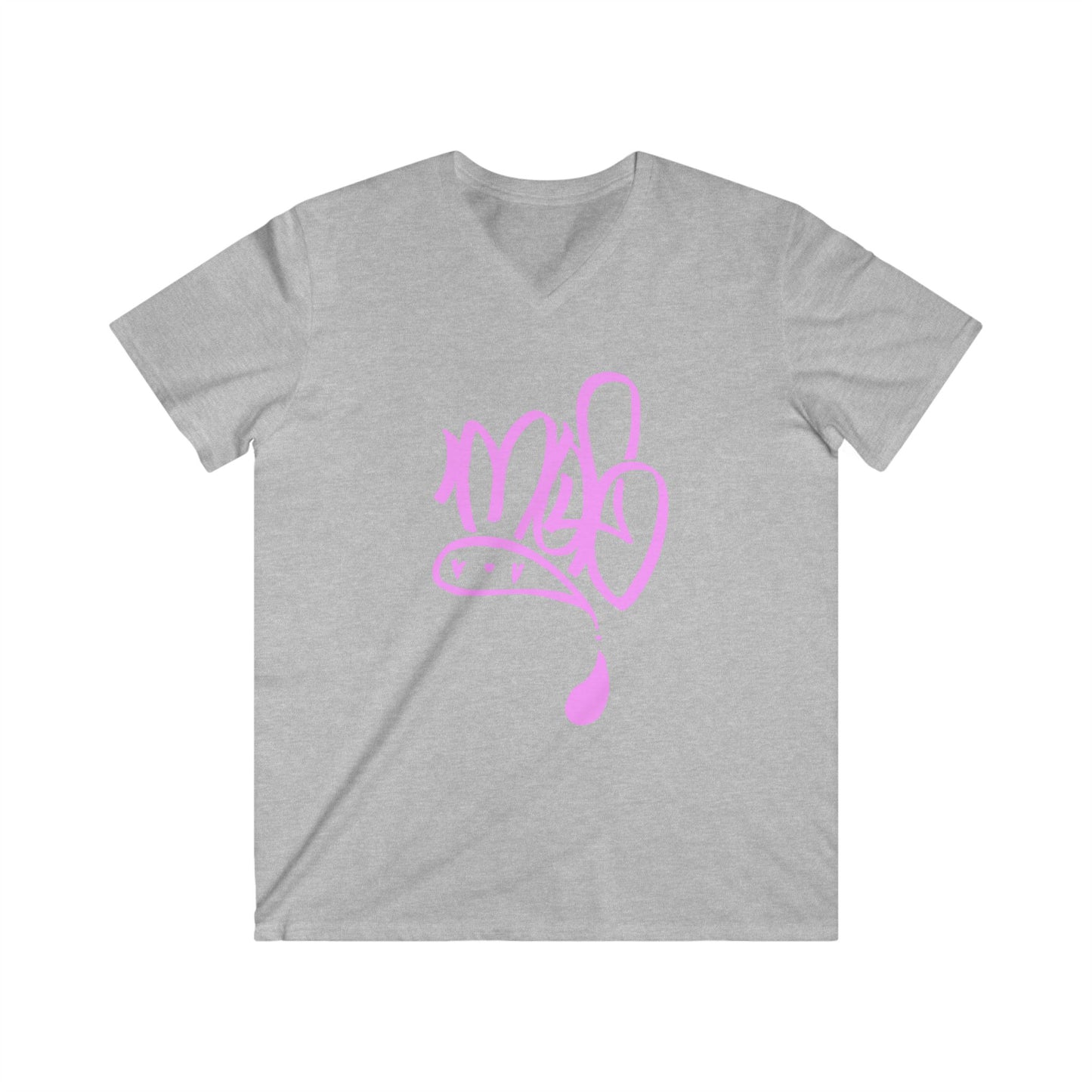Men's V-Neck Graphic Tee, Casual Summer Shirt, Trendy Streetwear Top, Stylish Gift for Him, Everyday Wear, Comfortable Tee