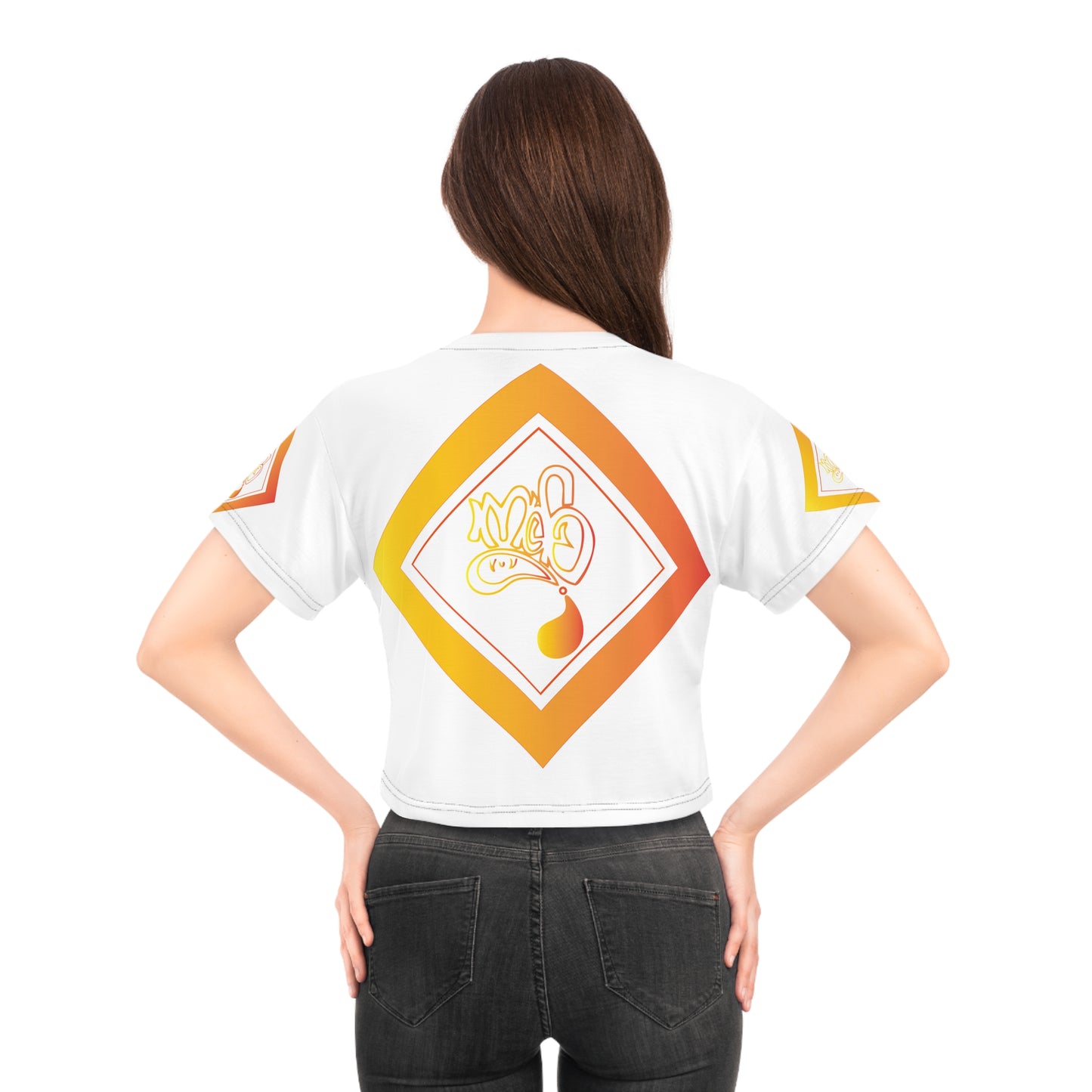 Spain mofo logo diamond combo crop tee