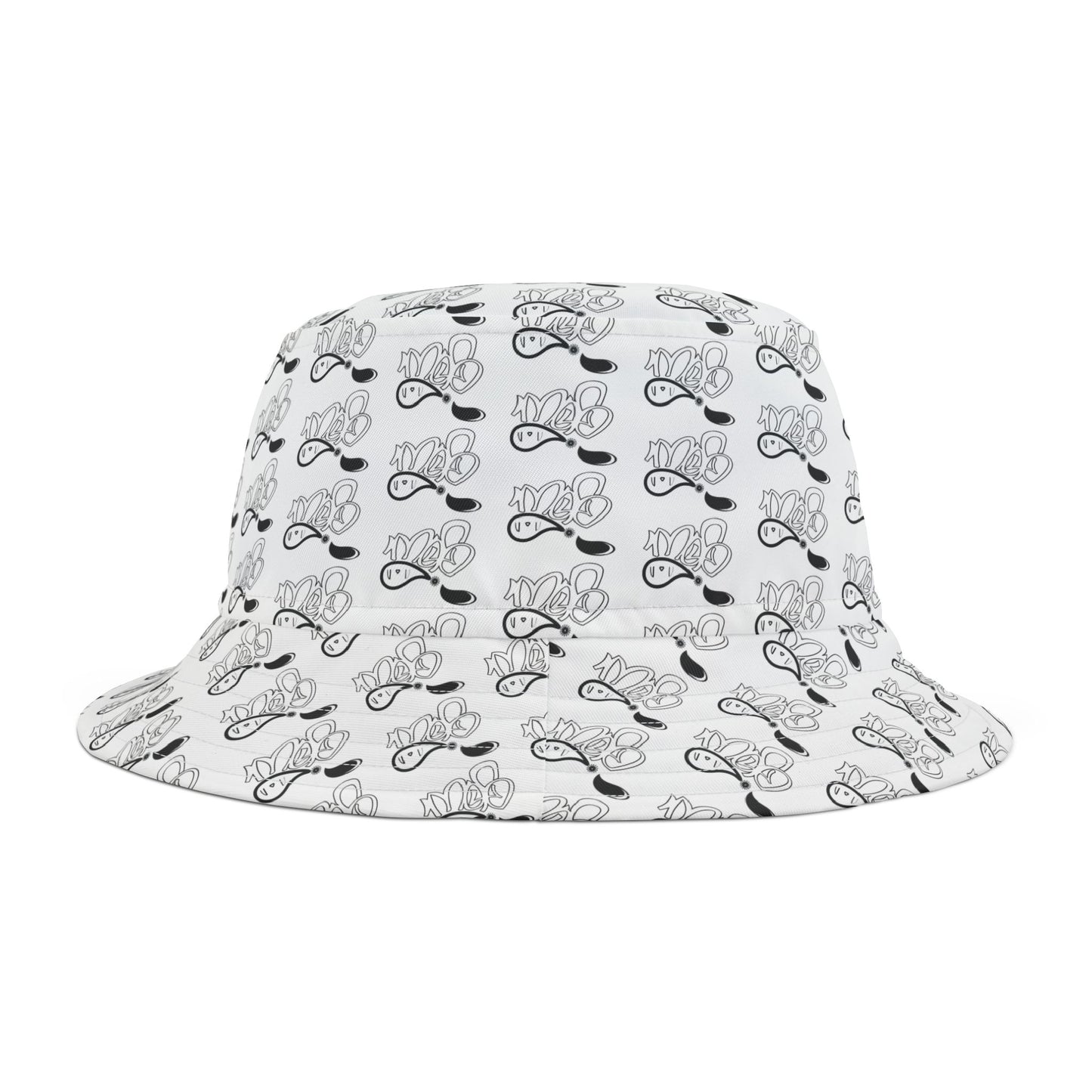 Trendy AOP Bucket Hat for Music Lovers, Sunglasses Bucket Hat, Summer Accessory, Festival Style, Great for Vacations and Outdoor Fun