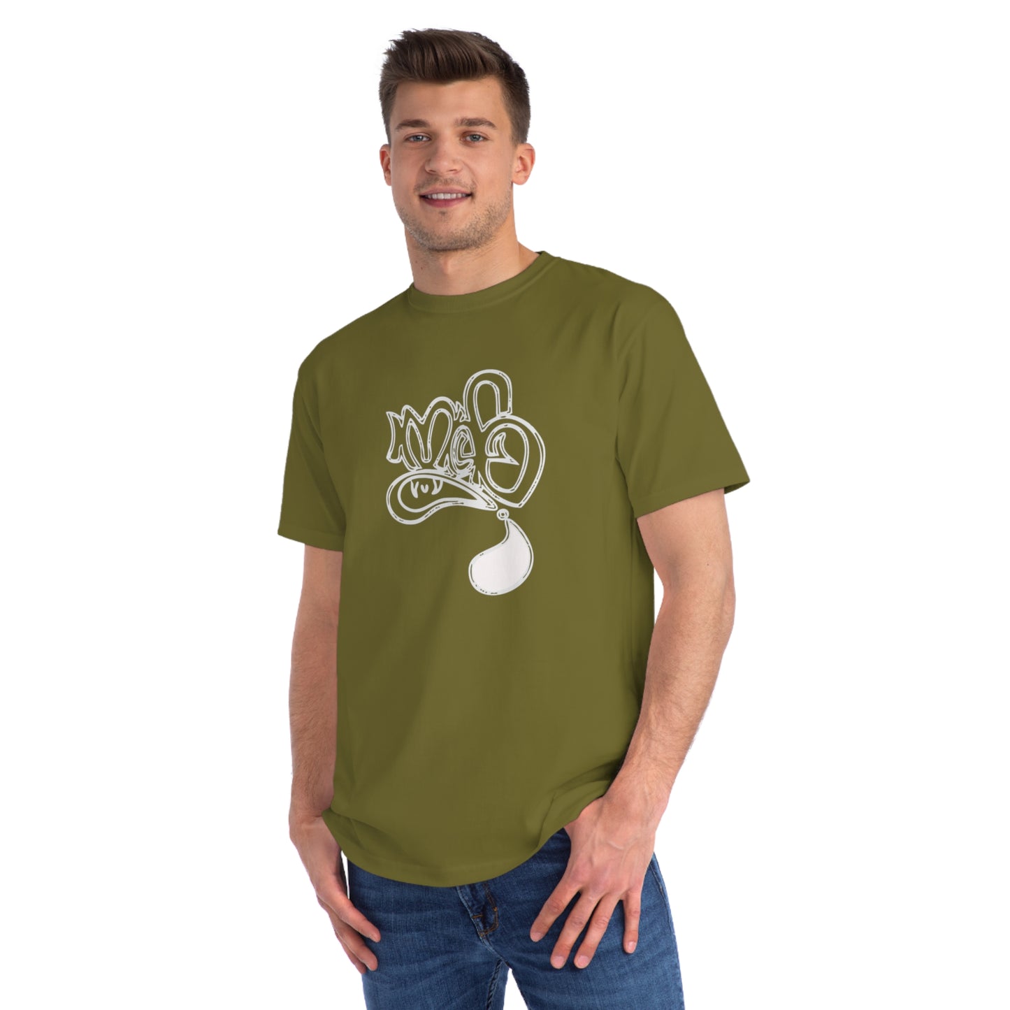 Organic Unisex Graphic Tee with Playful Design, Casual Wear, Artsy Apparel, Gift for Friends, Everyday Style