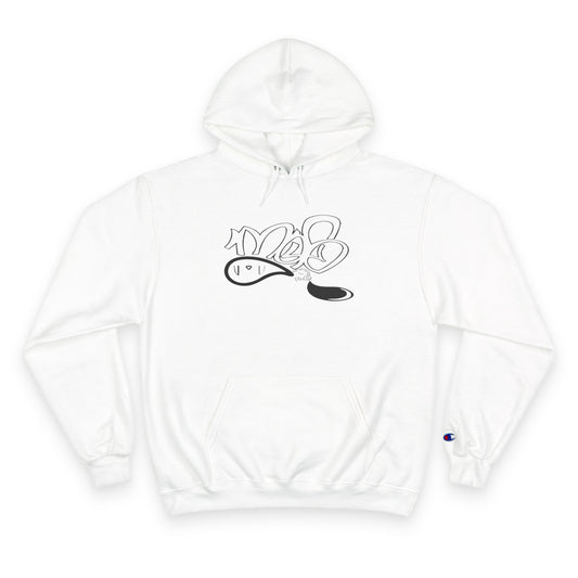 Minimalist Champion Hoodie with Artistic Design