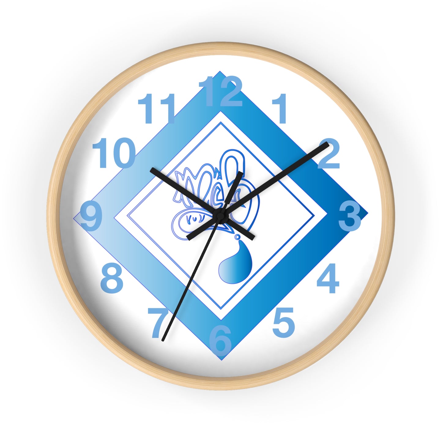 Modern Blue Design Wall Clock - Unique Timepiece for Home Décor