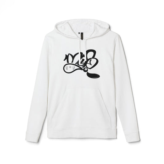 Unisex Fleece Hoodie with Bold Graphic Design