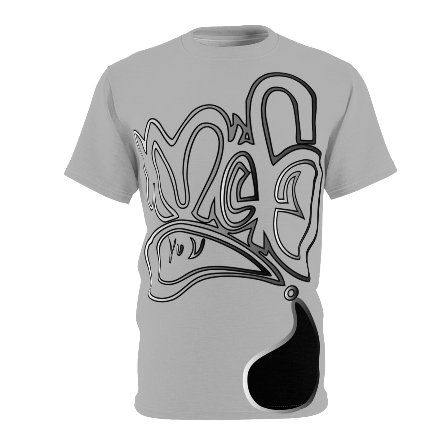 Mofo logo aop front smoke light grey