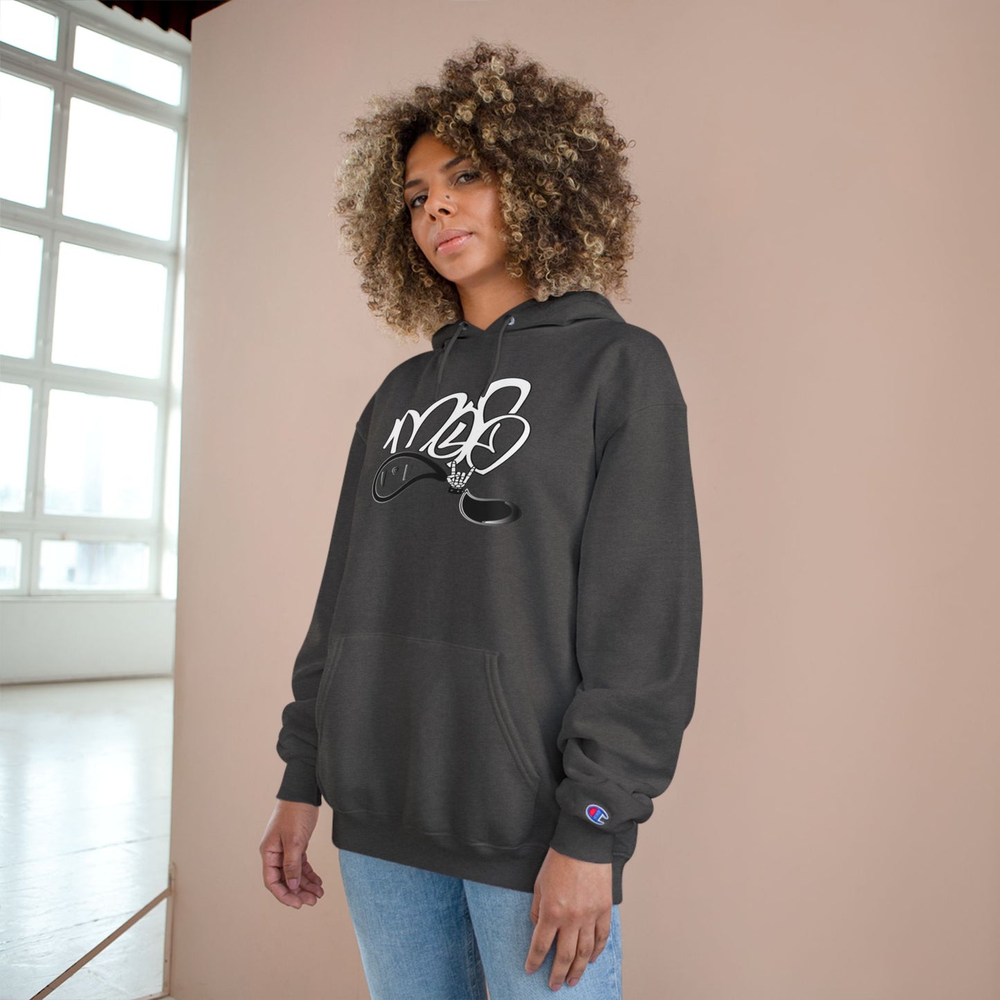 Street Style Champion Hoodie, Cool Graphic Sweatshirt, Trendy Pullover for Casual Outfits, Perfect Gift for Every Occasion