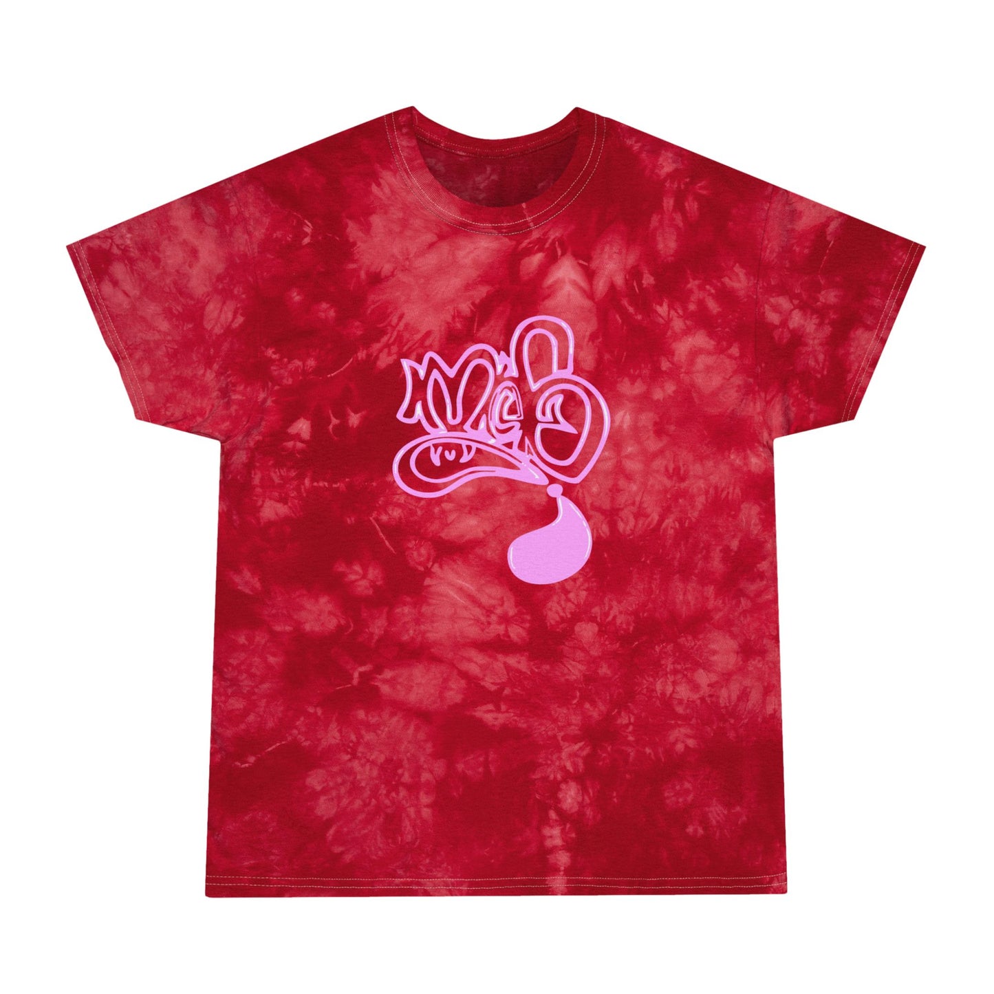 Crystal Tie-Dye Tee, Unisex Summer T-Shirt, Retro Fashion Top, Handmade Boho Shirt, Festival Wear, Gift for Art Lovers