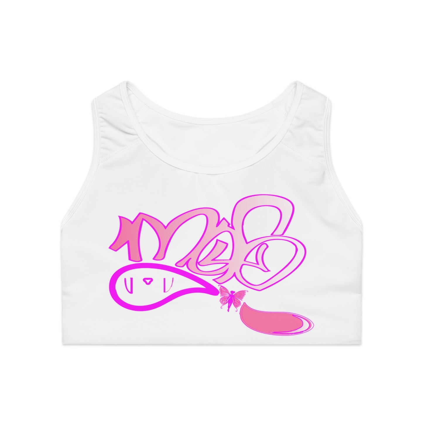 Stylish Bunny Graphic Sports Bra