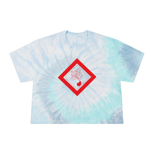 Women's Tie-Dye Crop Tee, Stylish Summer Top, Casual Wear, Festival Outfit, Fun Gift, Beach Day Essential