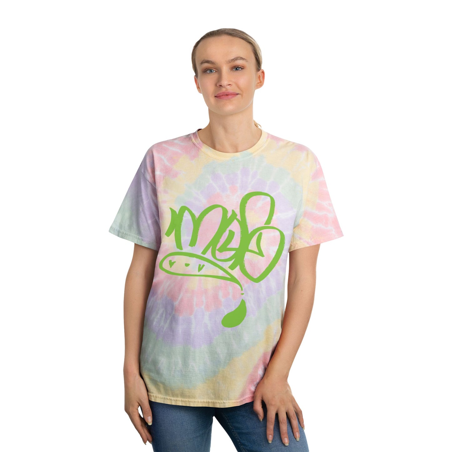 Spiral Tie-Dye Tee, Pastel Vibes, Casual Summer Tee, Retro Graphic T-Shirt, Festival Wear, Unisex Tie-Dye Top, Unique Graphic Tee