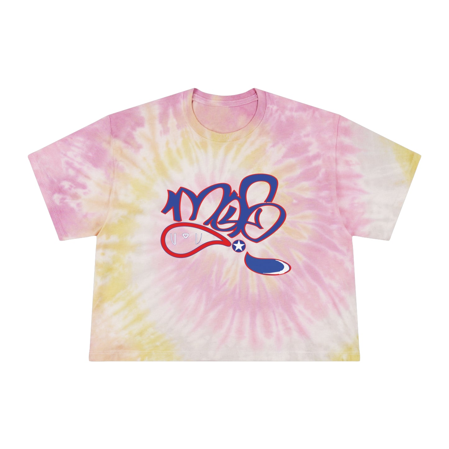 Vibrant Women's Tie-Dye Crop Tee | Casual Summer Top, Beachwear, Gift for Her, Festival Attire, Comfortable and Stylish