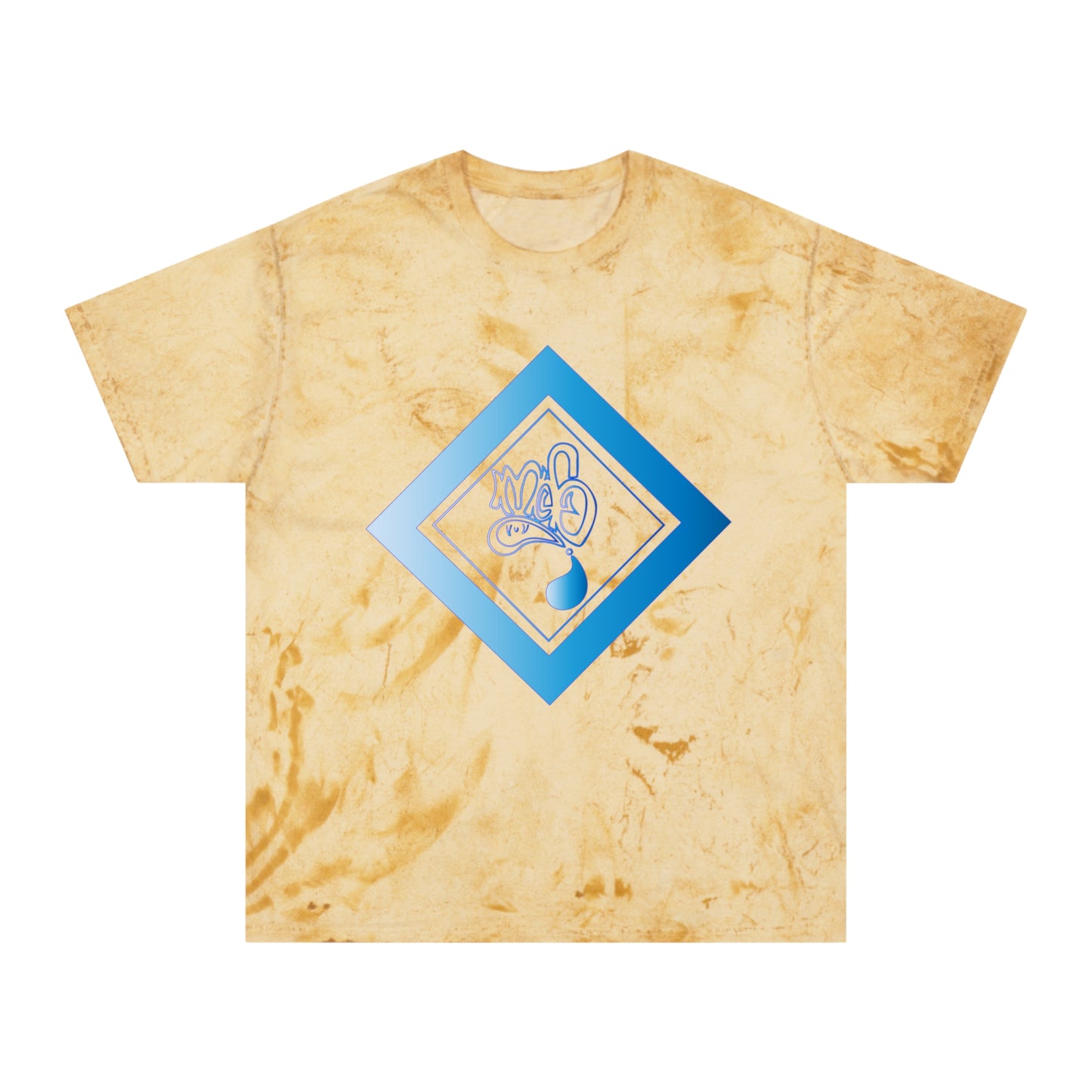 Color Blast unisex mofo logo diamond aqua