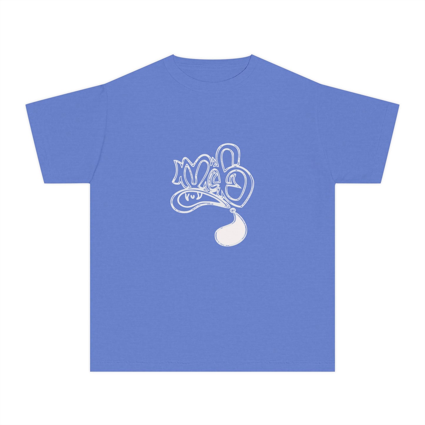 Youth Midweight Tee with Artistic Design, Comfortable Stylish Youth Shirt, Summer Wear, Gift for Kids, Casual Outfit