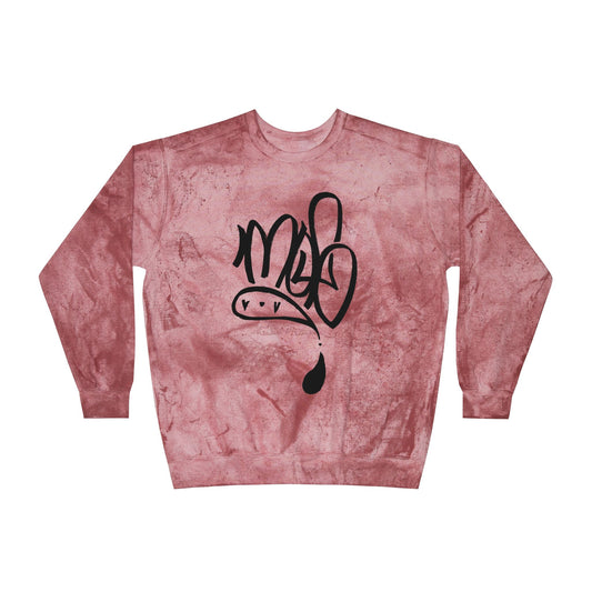 mofo logo black on Tie-Dye Streetwear sweat shirt