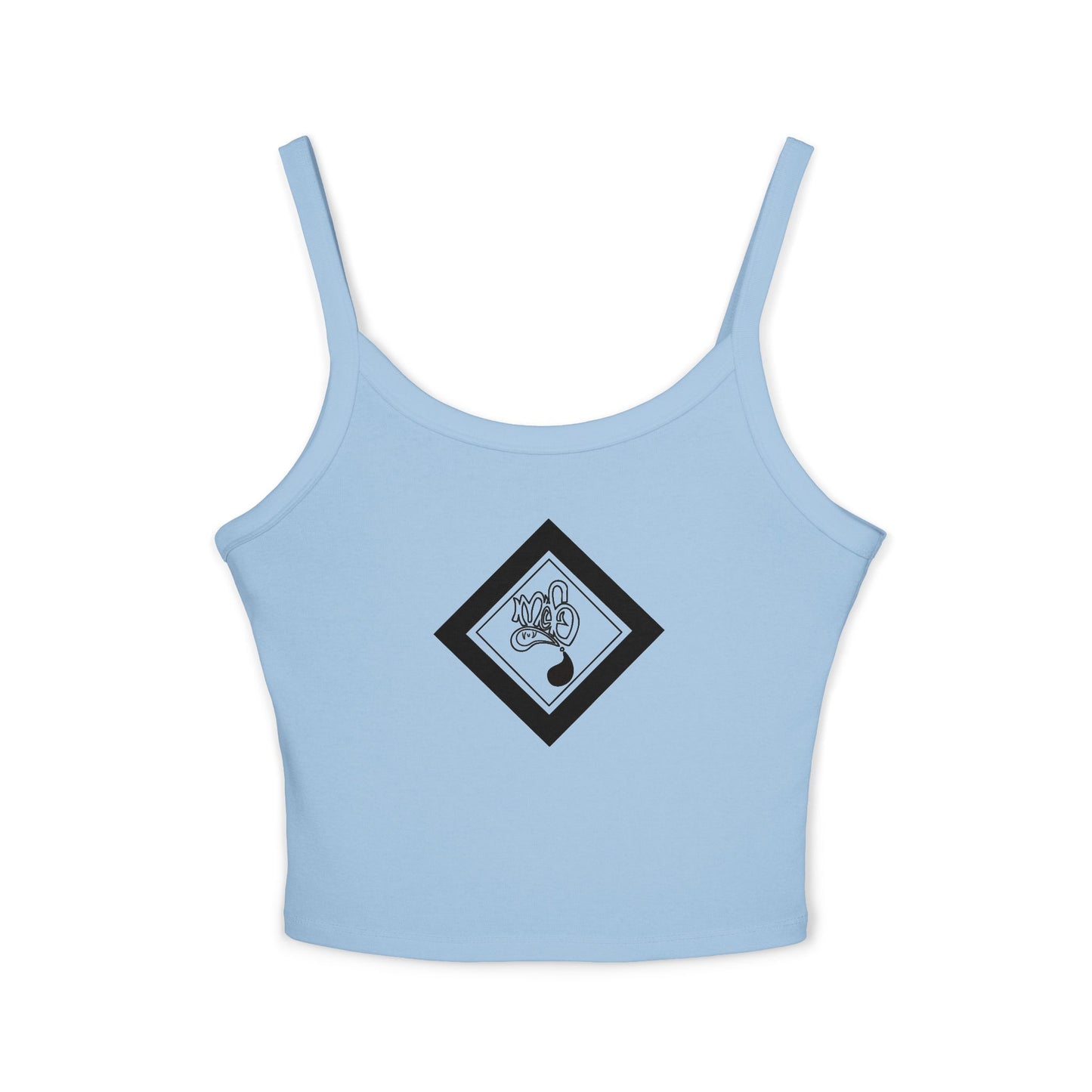 Stylish Women's Spaghetti Strap Tank Top, Casual Summer Wear, Trendy Apparel, Perfect for Festivals and Vacations, Graphic Design Tank