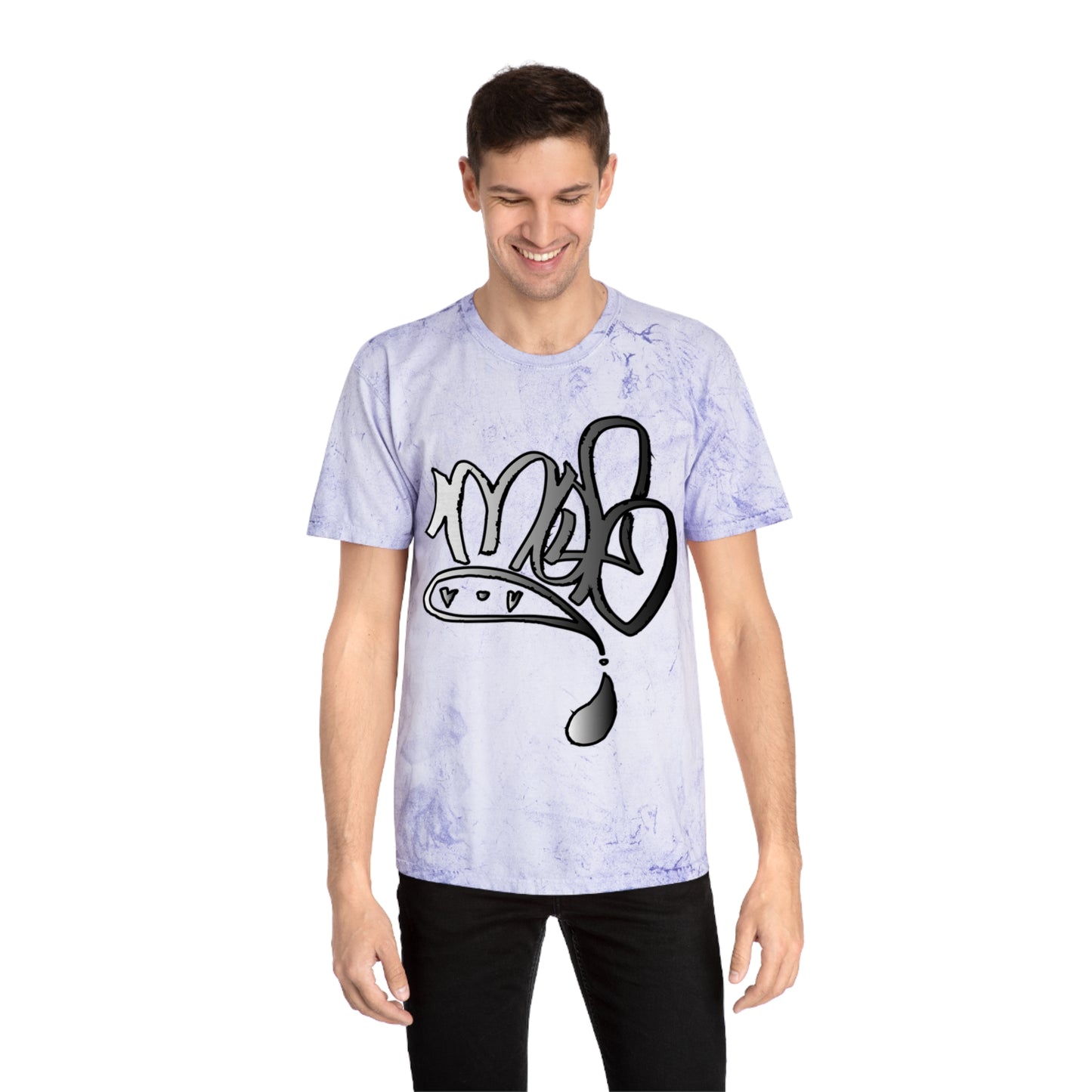 color blast unisex silver mofo logo