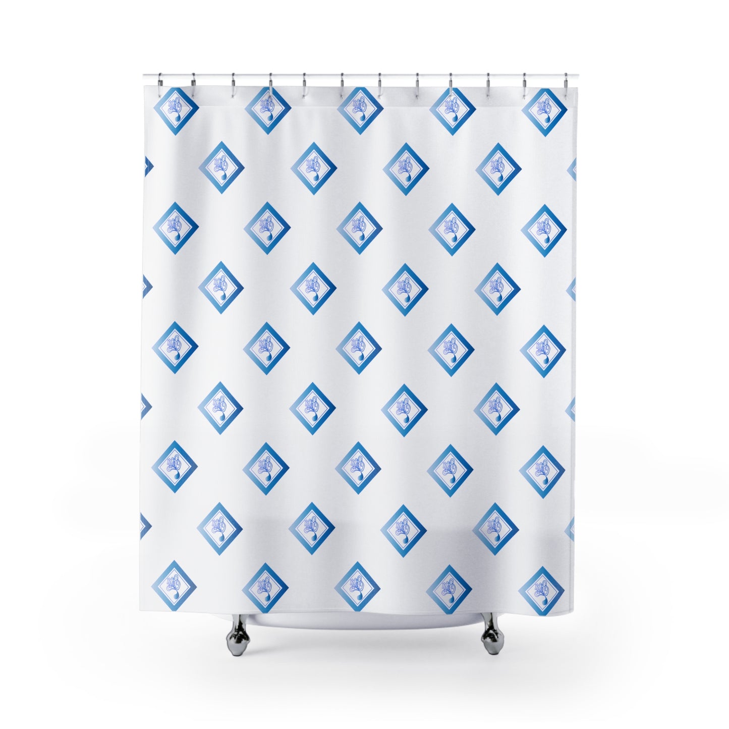 Elegant Diamond Pattern Shower Curtains | Bathroom Decor, Home Essentials, Gift Ideas, Modern Design, Stylish Bathroom Accessories