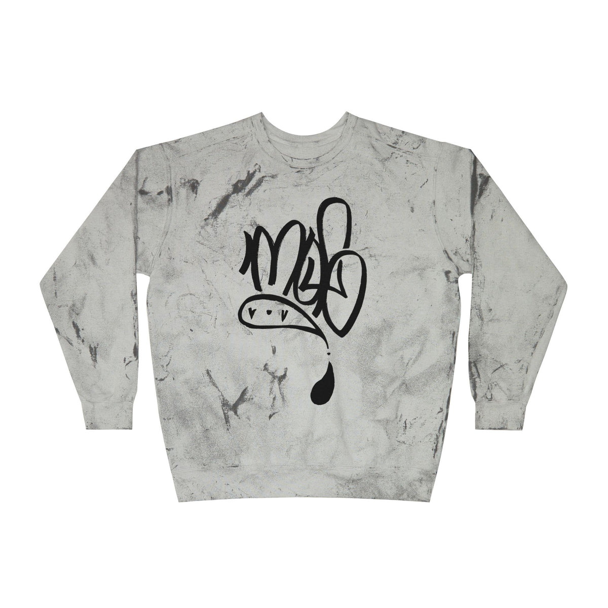 mofo logo black on Tie-Dye Streetwear sweat shirt