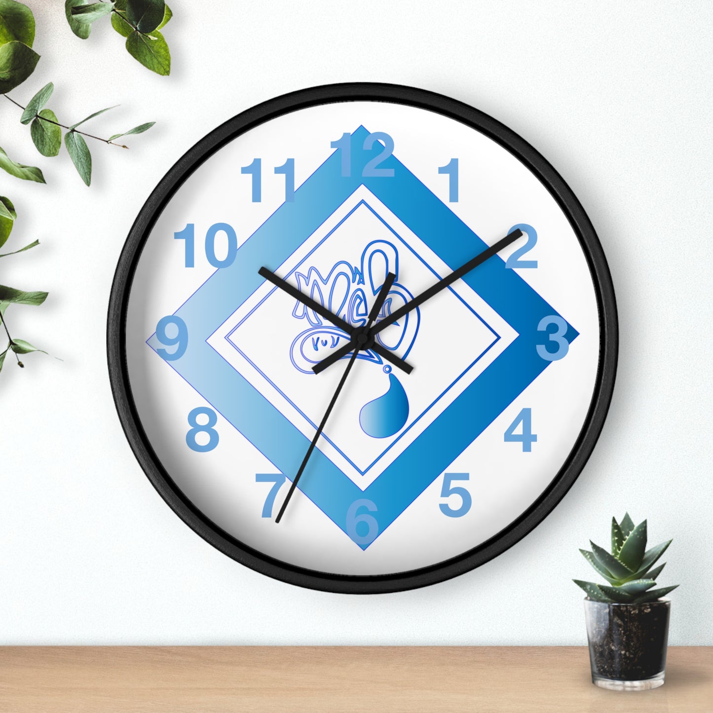 Modern Blue Design Wall Clock - Unique Timepiece for Home Décor