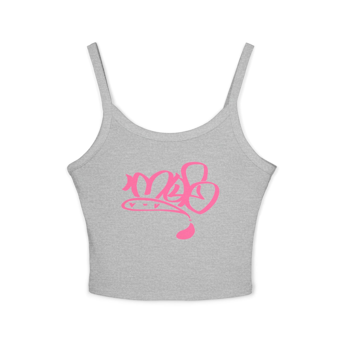 mofo logo crop tank top pink