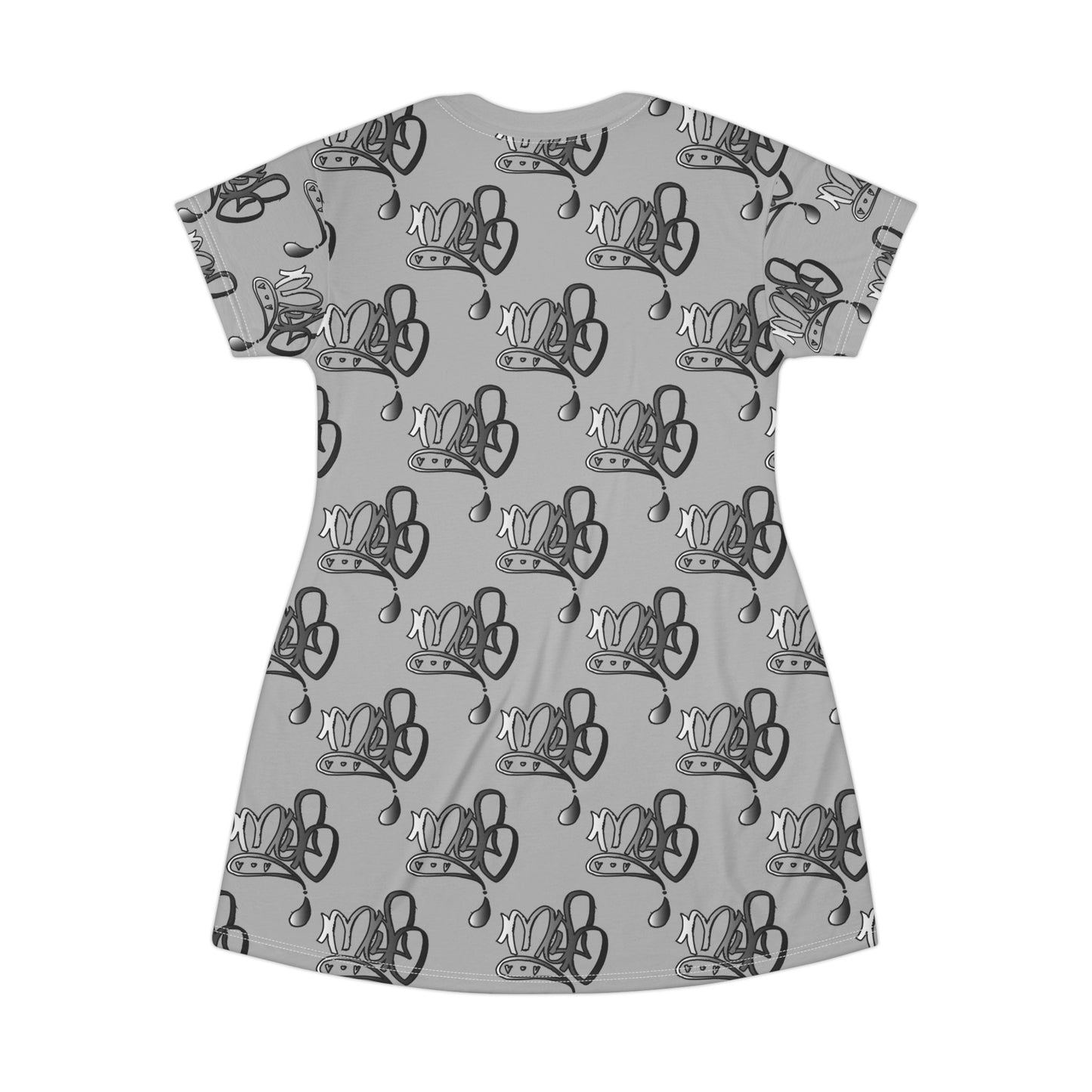 Stylish Graphic T-Shirt Dress, Casual Summer Wear, Unique Gift for Her, Lounge Dress, Everyday Fashion