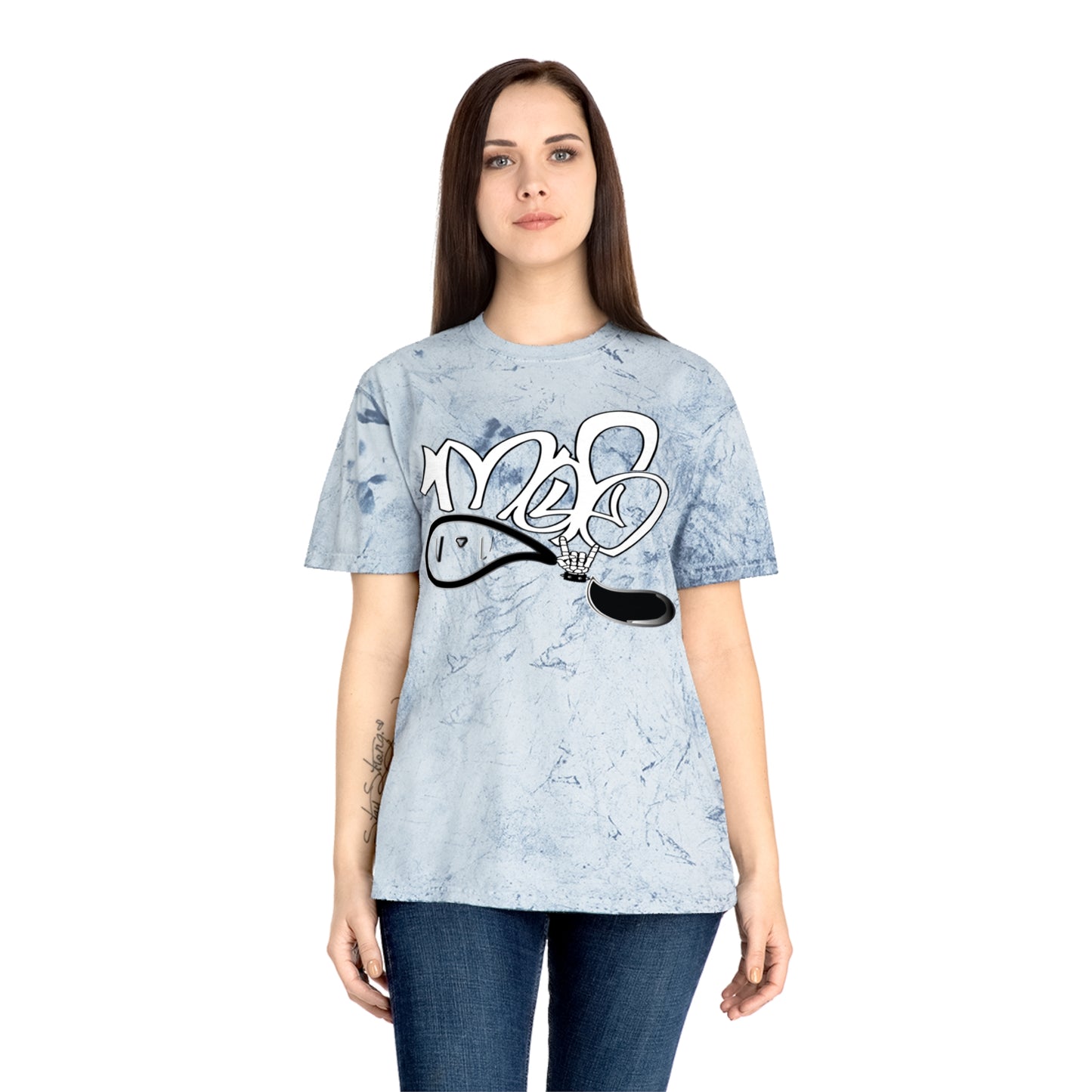 color blast unisex mofo rockstar logo