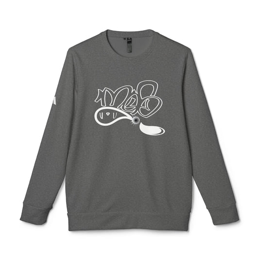 Adidas Graffiti Fleece Crewneck Sweatshirt, Cozy Unisex Casual Wear, Street Style Sweatshirt, Gift for him, Trendy Apparel, Everyday Comfort