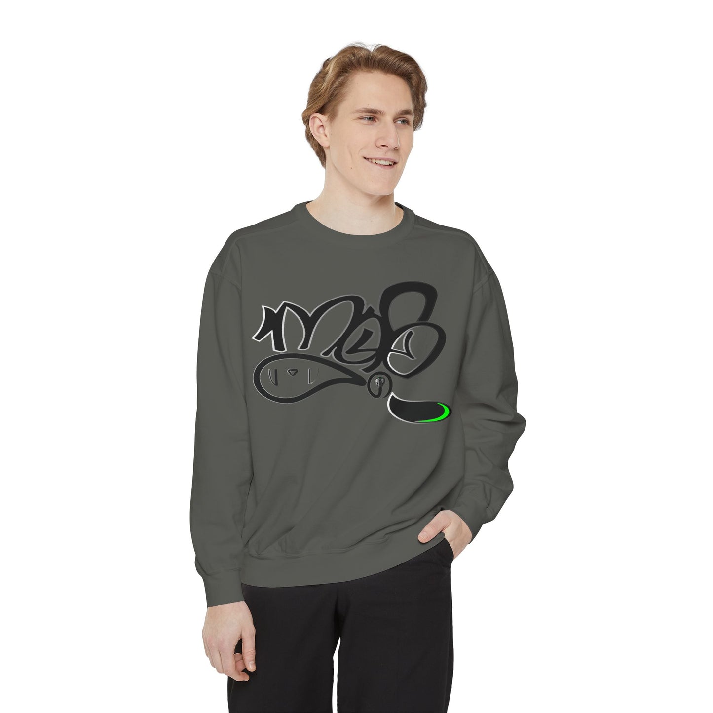 Graffiti Script Sweatshirt — mofo snake logo