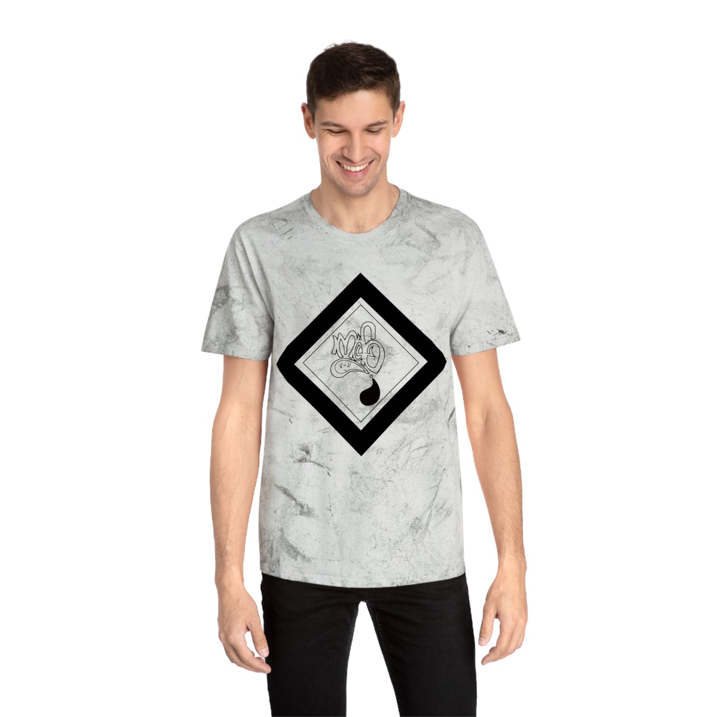 Color Blast unisex diamond mofo logo black