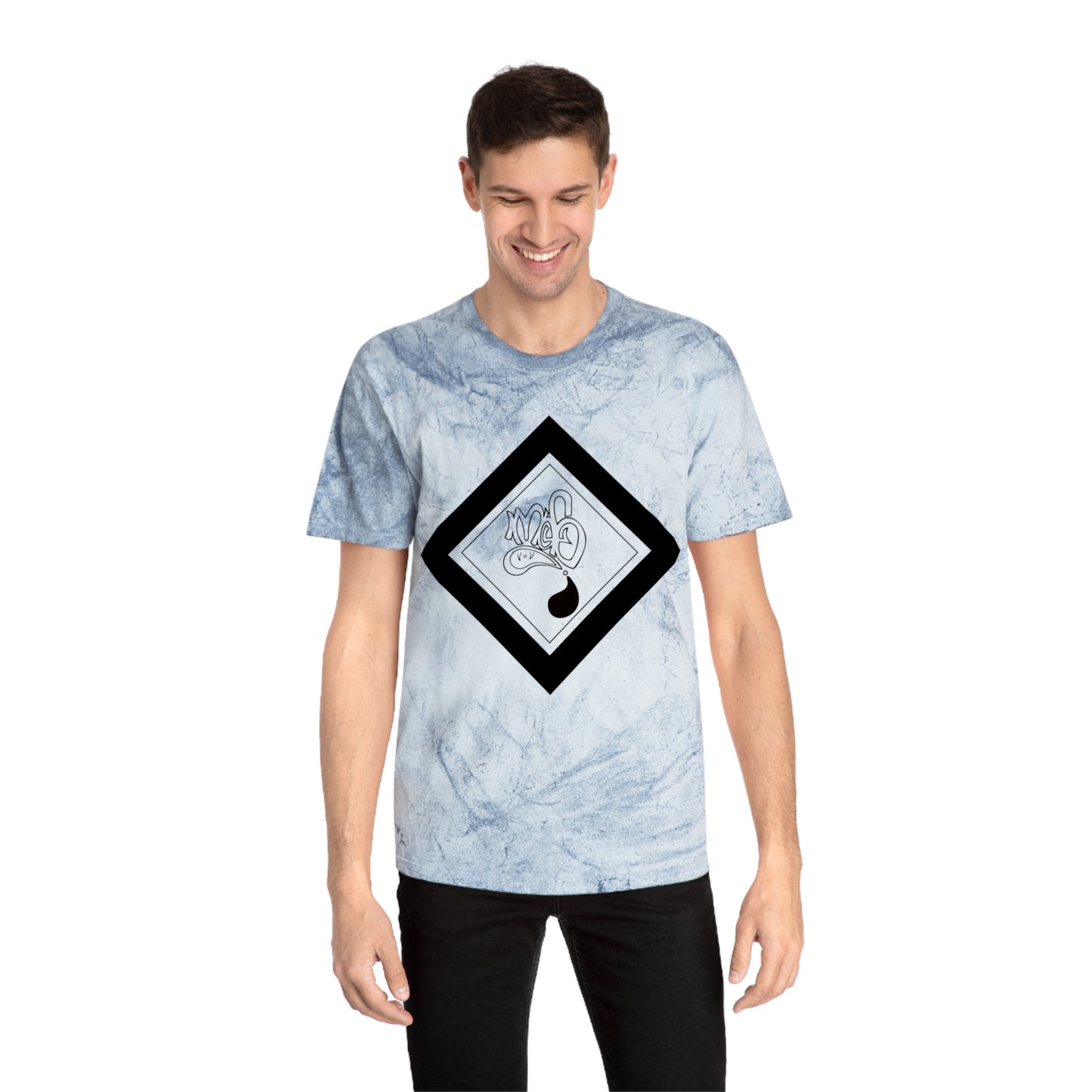 Color Blast unisex diamond mofo logo black