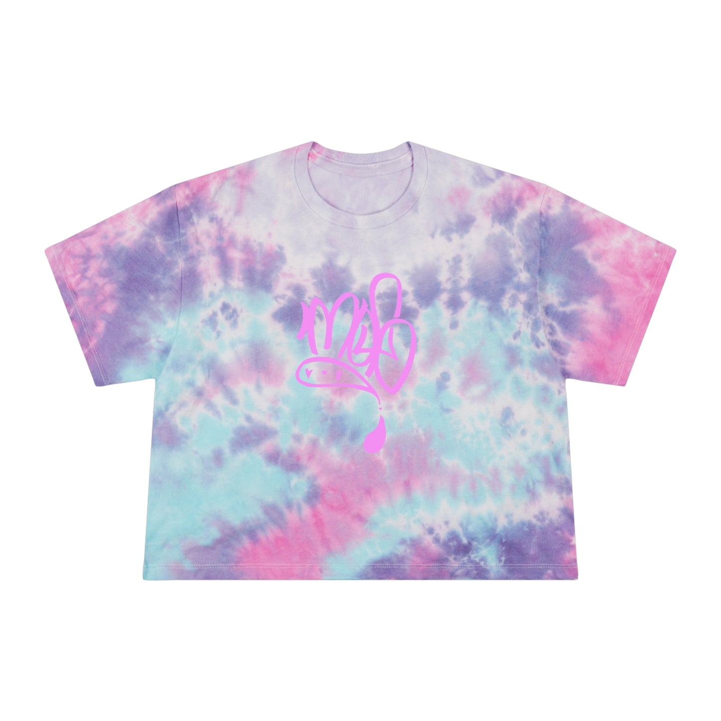Chill Women's Tie-Dye Crop Tee, Summer Style, Boho Fashion, Relaxed Fit, Gift for Her, Casual Wear