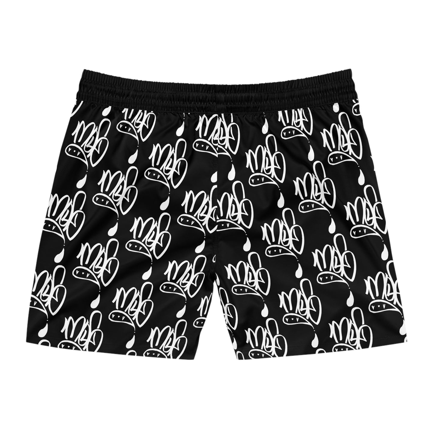 Aop mofo logo black swim shorts