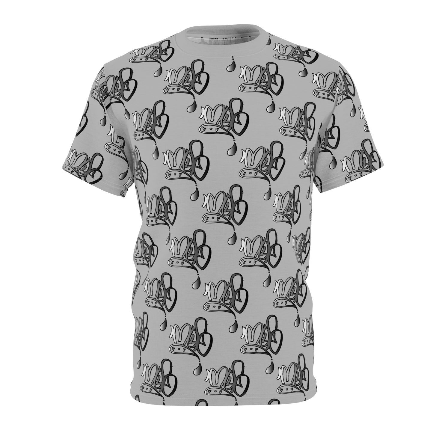 mofomindofosiris aop logo drip silver light grey