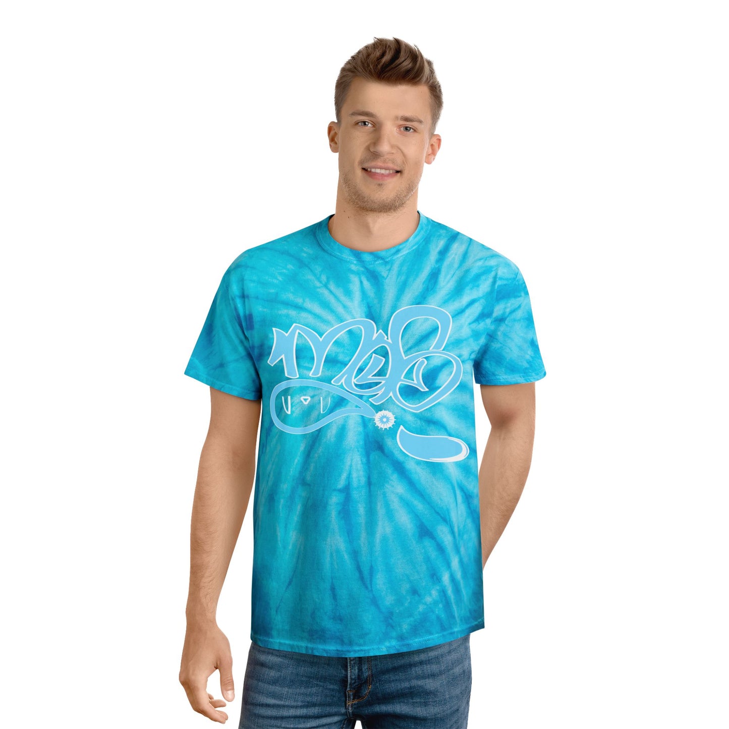 Vibrant Tie-Dye Tee, Relaxed Summer Shirt, Casual Wear, Beach Outfit, Festival Fashion, Gift for Trendsetters