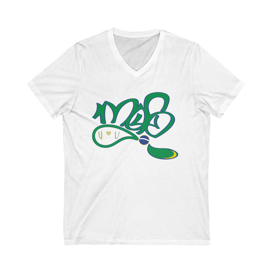 Stylish Unisex V-Neck Tee with Unique Design, Casual Wear, Graphic T-Shirt, Streetwear, Gift for Him/Her, Summer Fashion