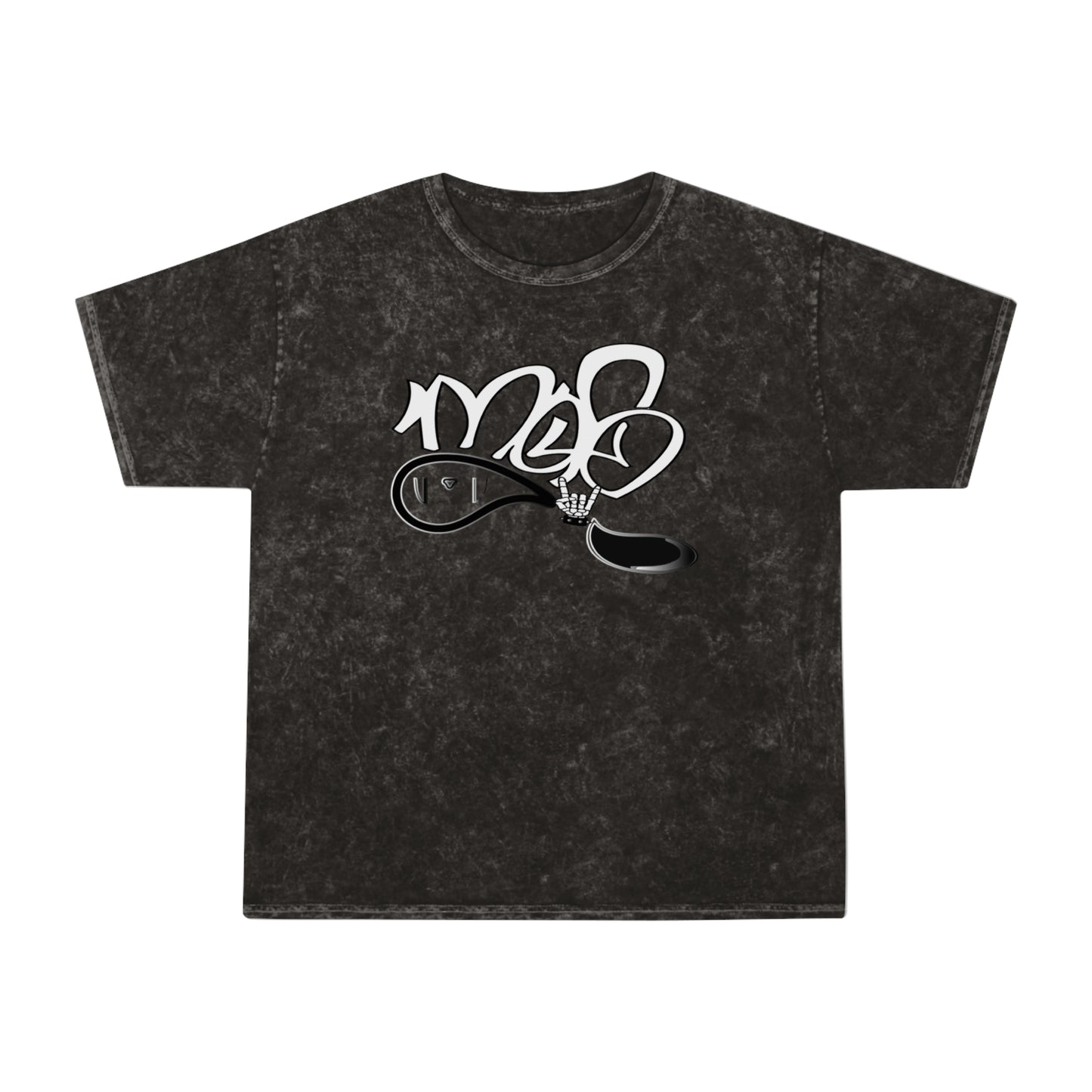 Unisex Mineral Wash T-Shirt with Edgy Design - Casual Streetwear, Summer Outfit, Gift for Him/Her, Music Festivals, Graphic Tee