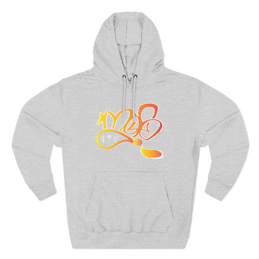 Vibrant Three-Panel Fleece Hoodie, Cozy Streetwear, Graphic Hooded Sweatshirt, Casual Pullover, Perfect for Gifts and Everyday Wear