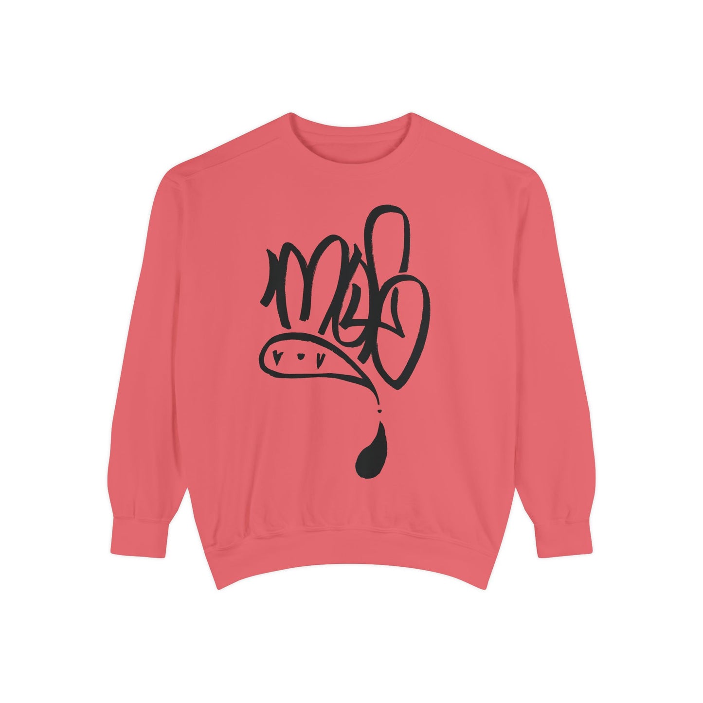 Unisex Garment-Dyed Sweatshirt with Unique Script Design, Cozy Casual Wear, Perfect Gift for Friends, Ideal for Everyday Comfort, [...]