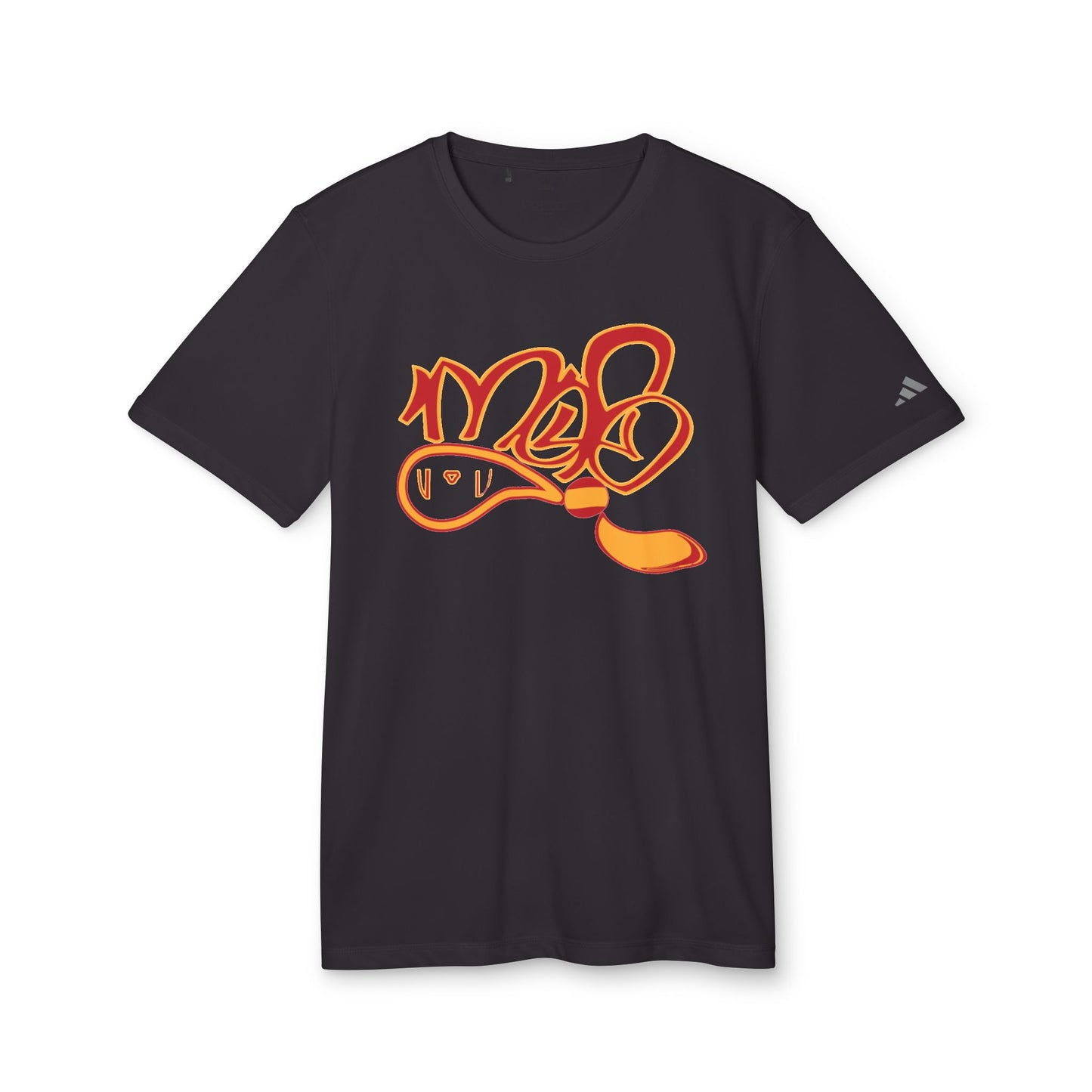 Sporty Unisex T-Shirt with Graffiti Design, Athletic Tee for Active Lifestyle, Gym Wear, Casual Fashion, Street Style