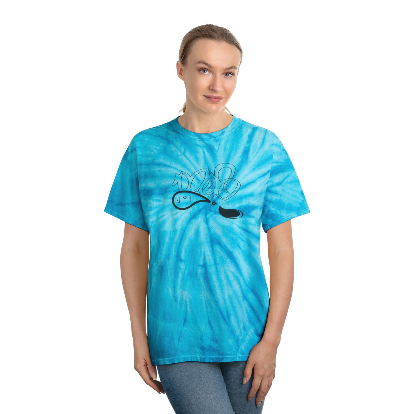 Bright Cyclone Tie-Dye Tee - Casual Chic, Summer Vibes, Gift for Friends, Music Festivals, Beach Outfits, Vintage Style