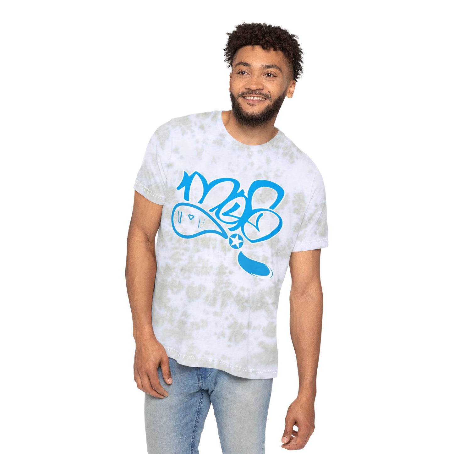 Unisex Tie-Dyed Tee with FWD Fashion Vibe, Trendy Summer Shirt, Unique Gift for All, Festival Wear, Unisex Casual Top