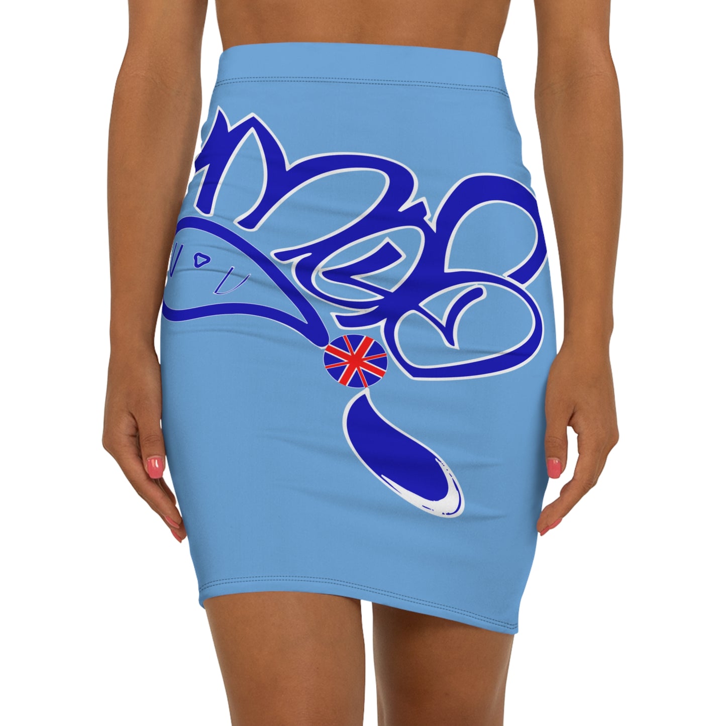 Stylish Women's Mid-Waist Pencil Skirt with Colorful Graffiti Design - Chic Fashion, Casual Wear, Party Outfit, Gift for Her, Trendy [...]