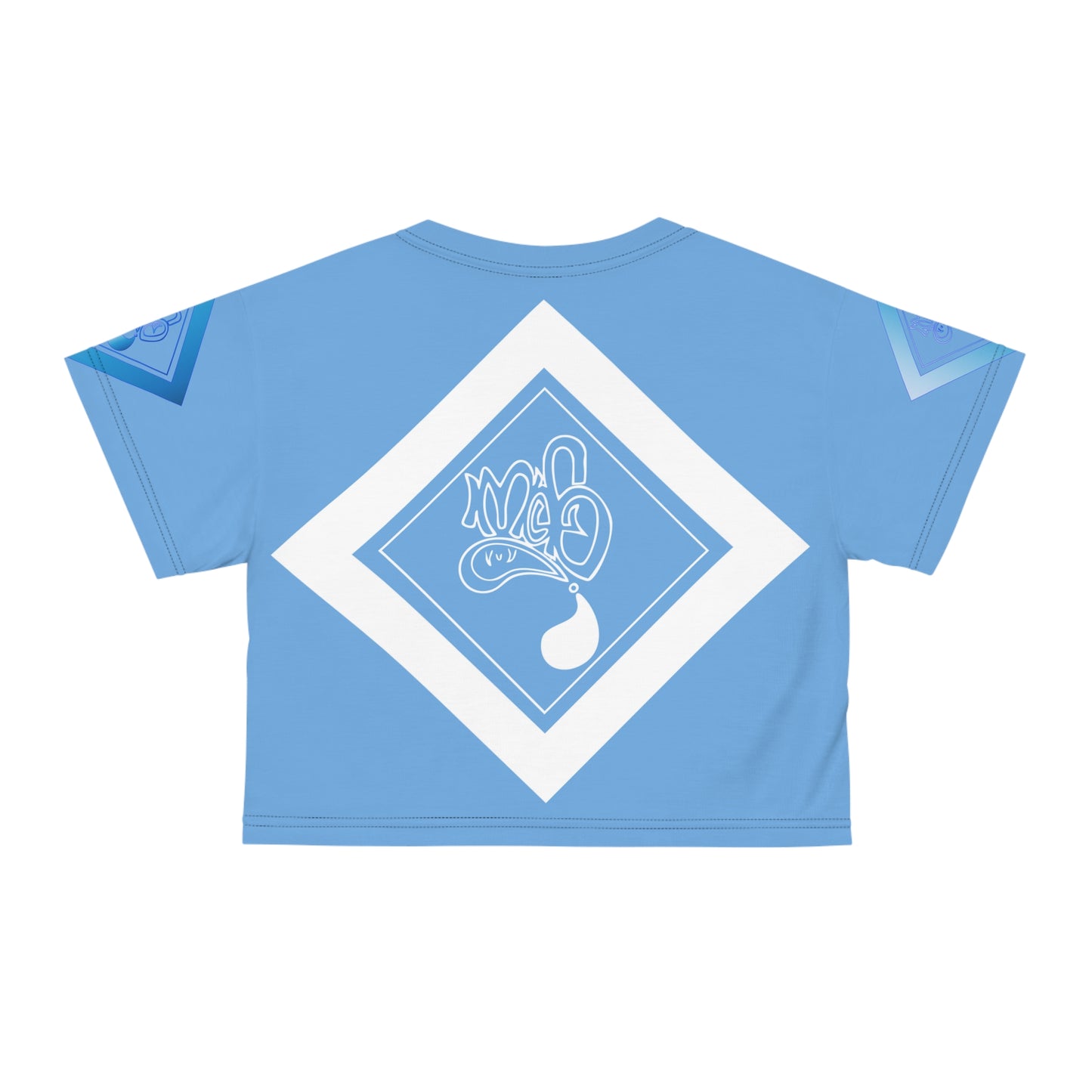 mofo water gem diamond combo crop-tee