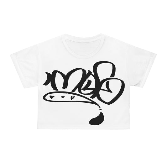 Mofologo graffiti crop tee