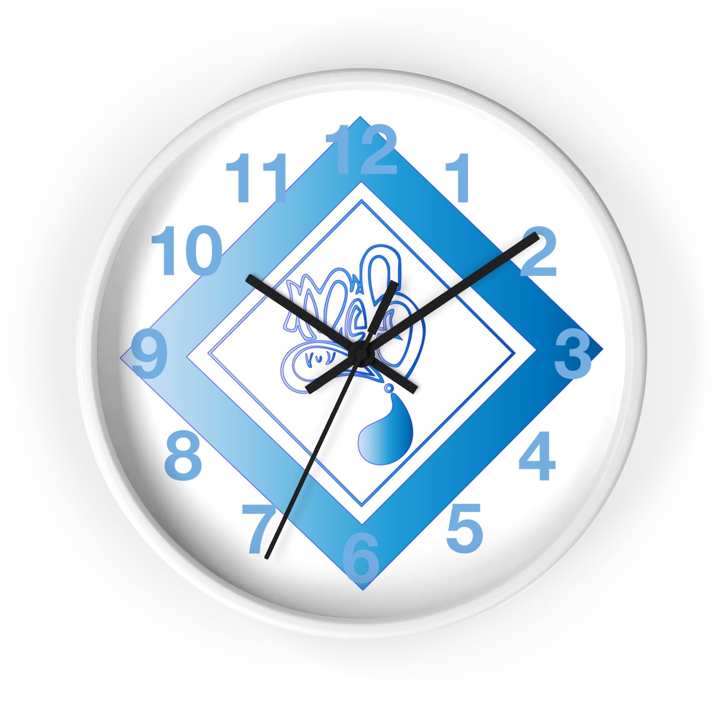 Modern Blue Design Wall Clock - Unique Timepiece for Home Décor