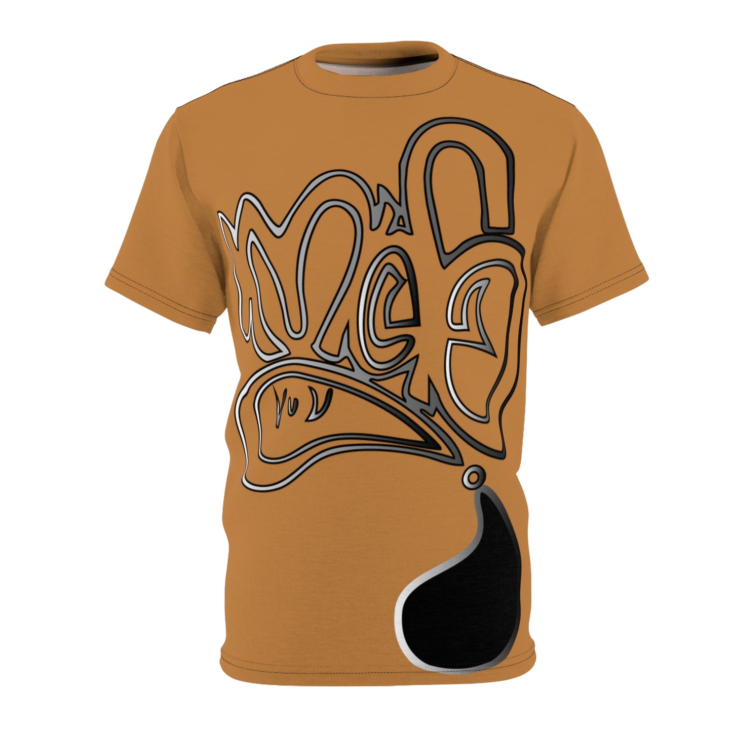 mofo logo aop front smoke light brown