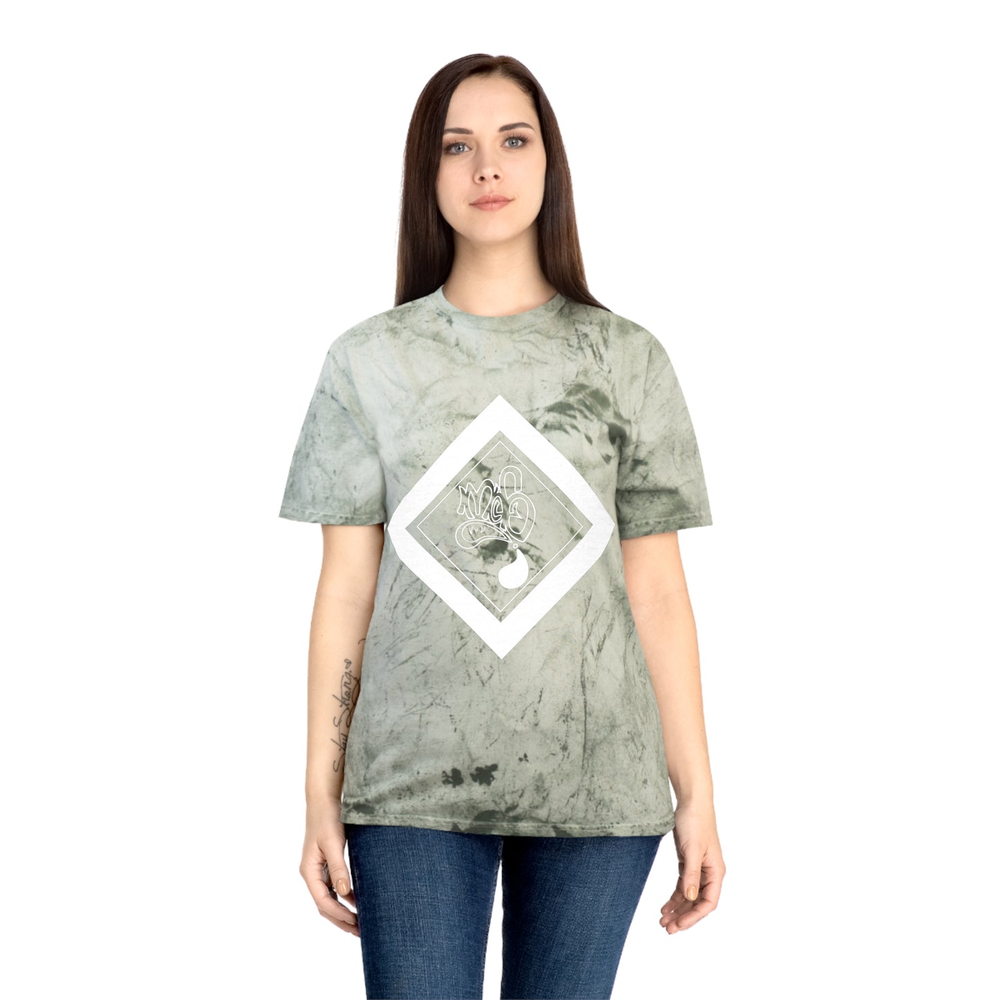 Color Blast unisex diamond mofo logo white