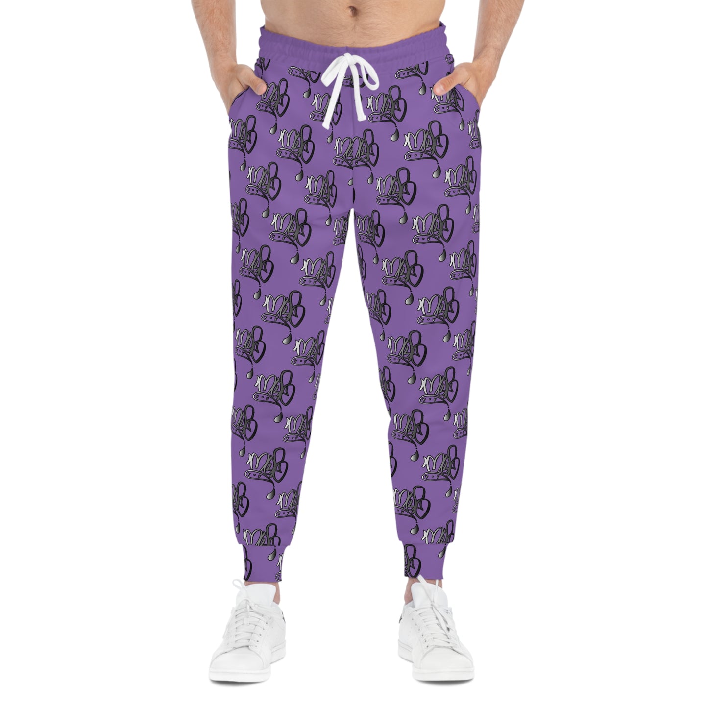 Aop mofo logo joggers silver violet