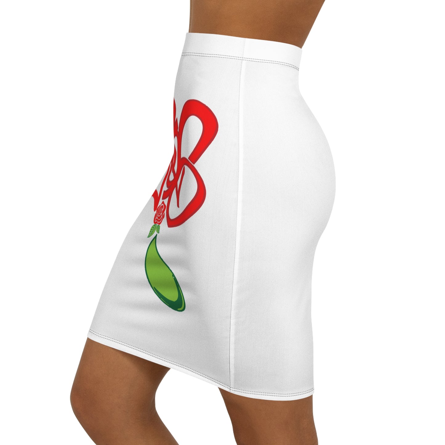 Stylish Women's Mid-Waist Pencil Skirt with Floral Design, Trendy Skirt for Casual Outings, Date Nights, Office Wear, Spring Fashion, [...]