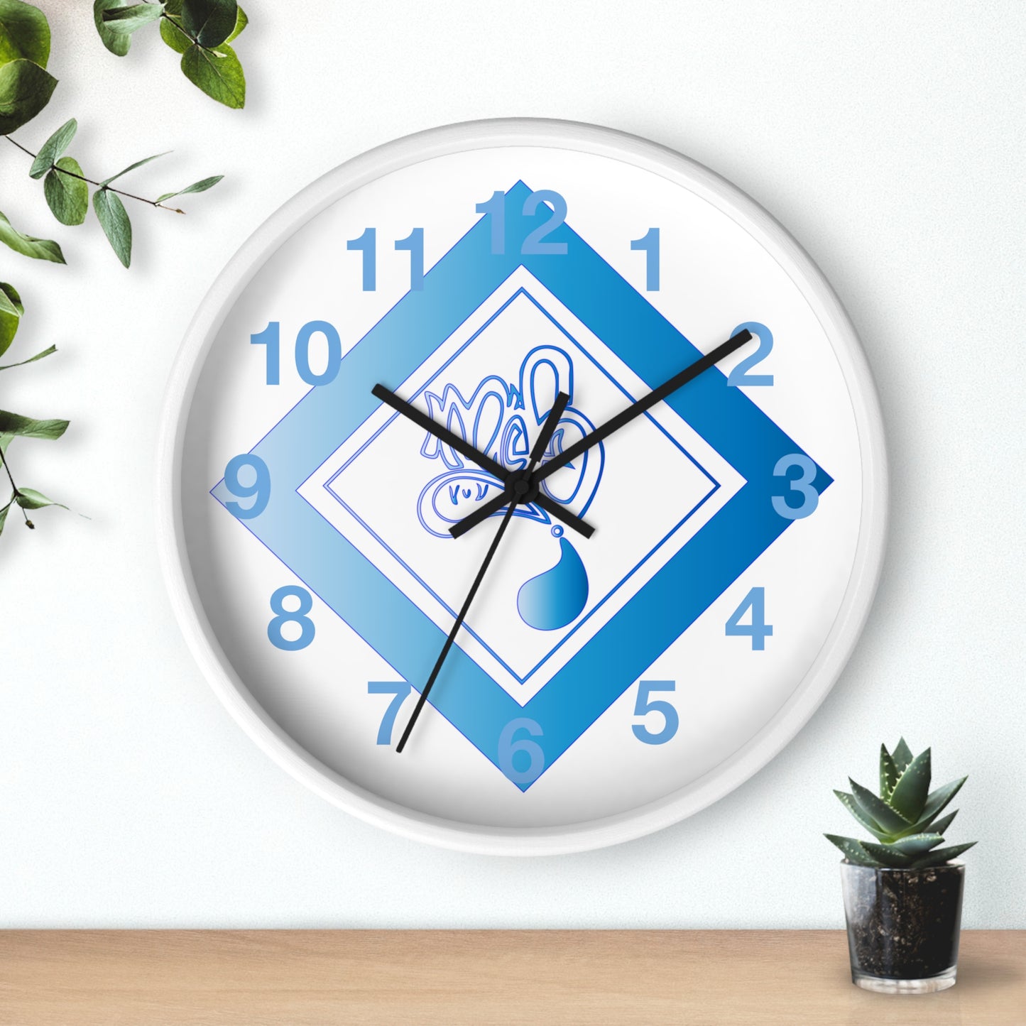 Modern Blue Design Wall Clock - Unique Timepiece for Home Décor